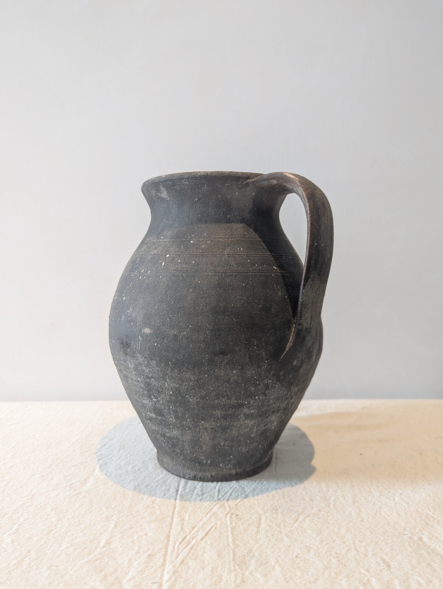 Antique Black Vase Medium