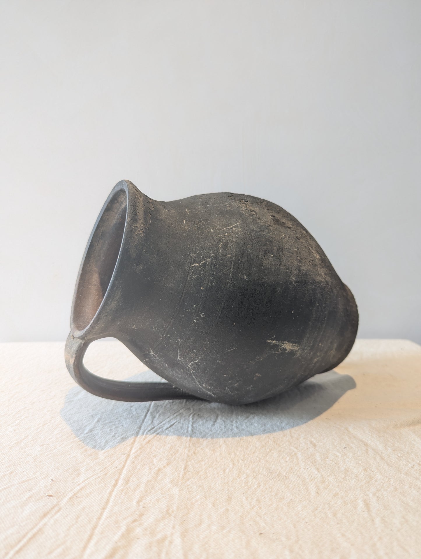 Antique Black Vase Medium