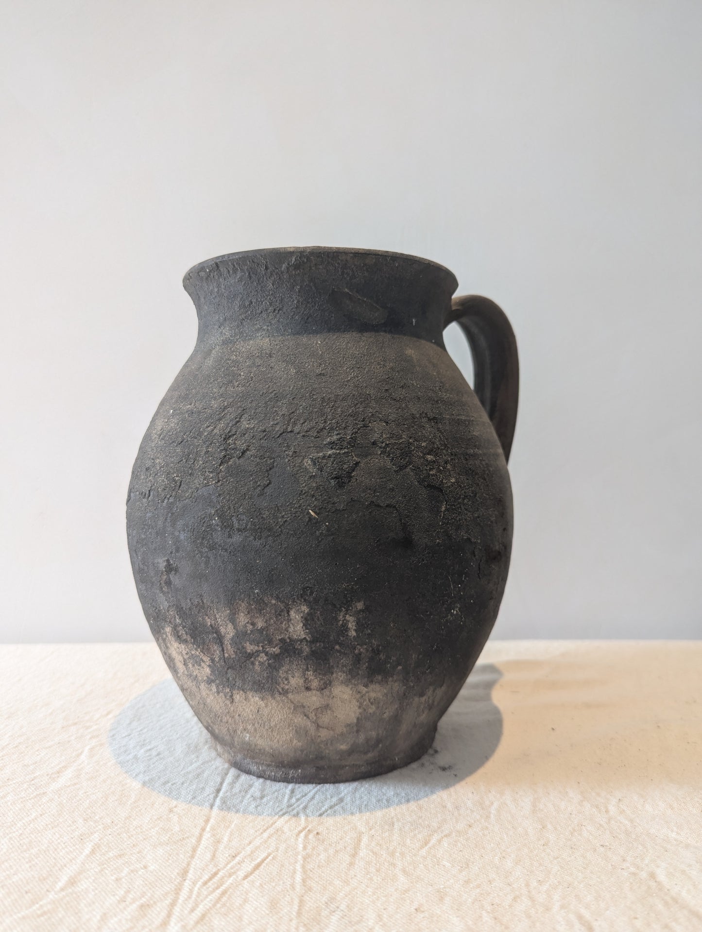 Antique Black Vase Medium