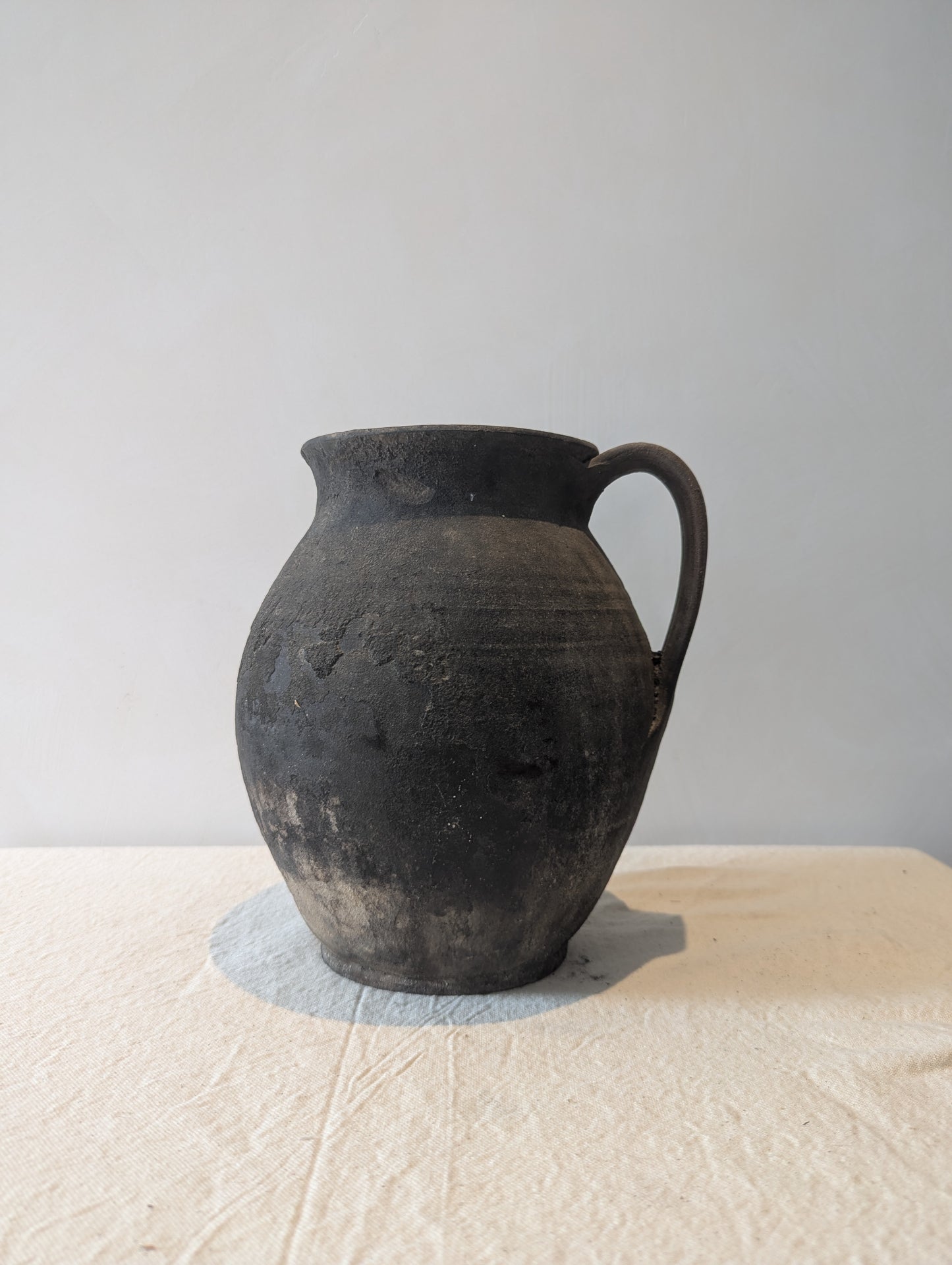 Antique Black Vase Medium