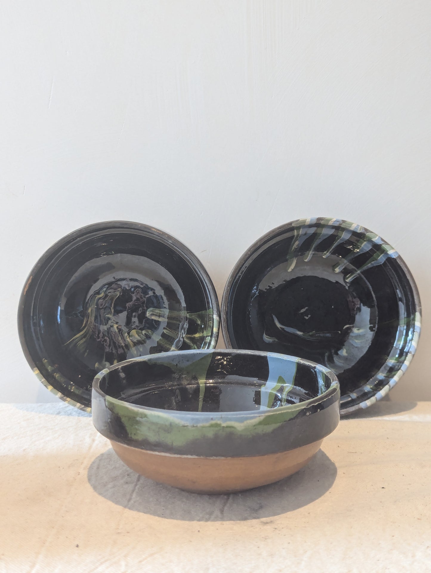 Hand Painted Small Bowl in Blackberry