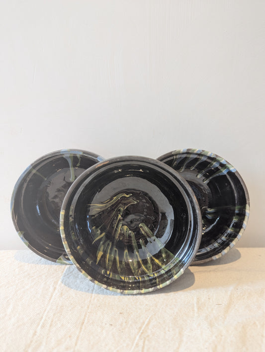 Hand Painted Small Bowl in Blackberry