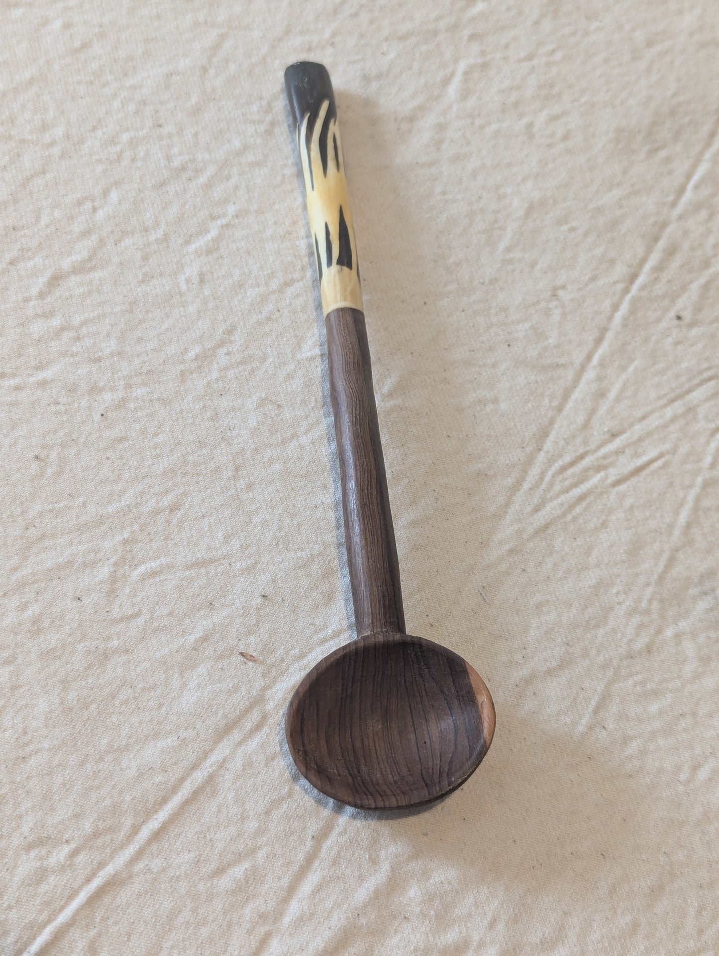 Bone Handle Wooden Spoon | Medium