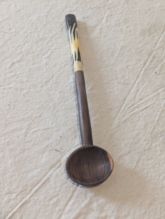 Bone Handle Wooden Spoon | Medium