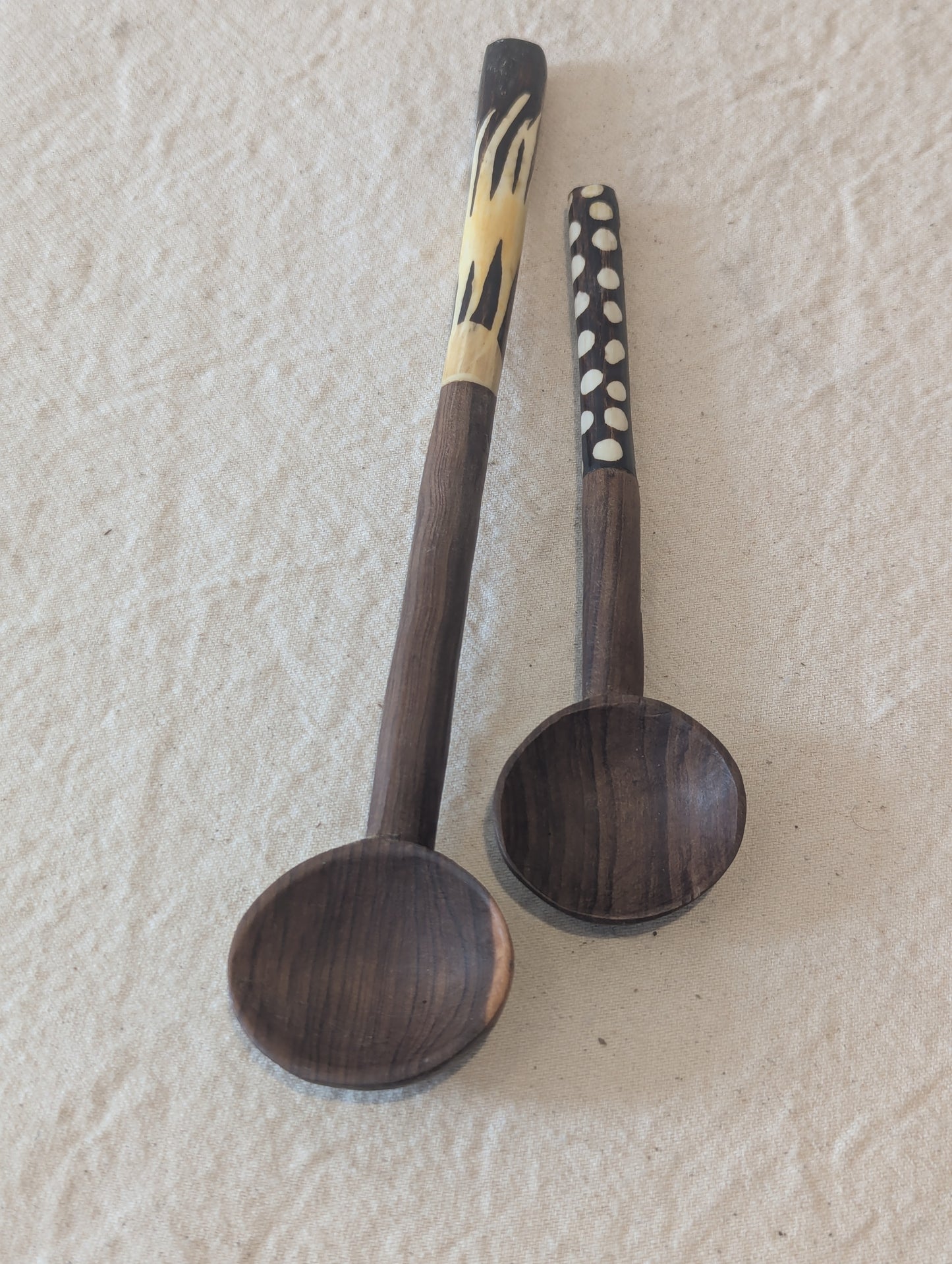 Bone Handle Wooden Spoon | Medium