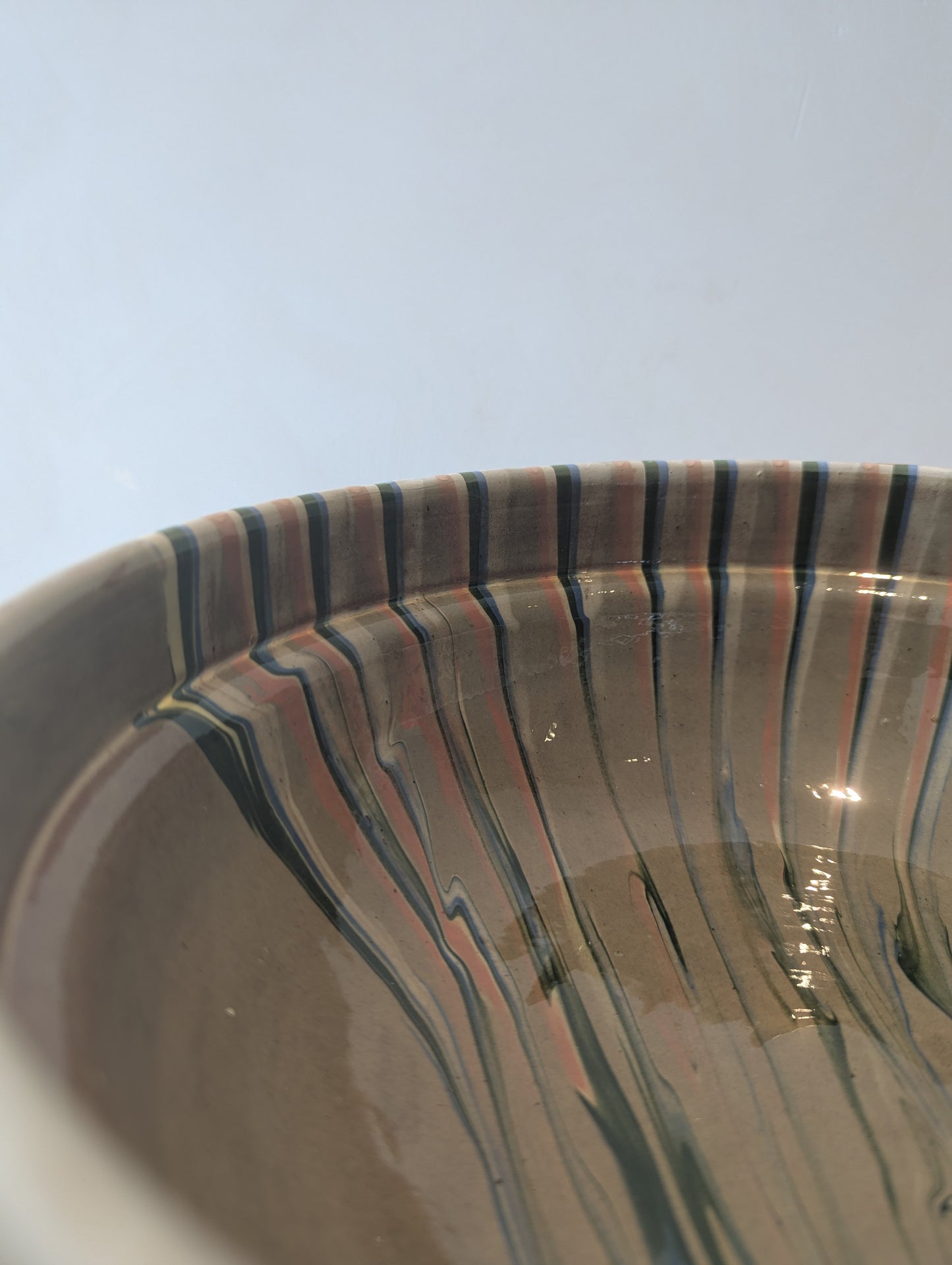 XL Hand-Painted Bowl in Chicory