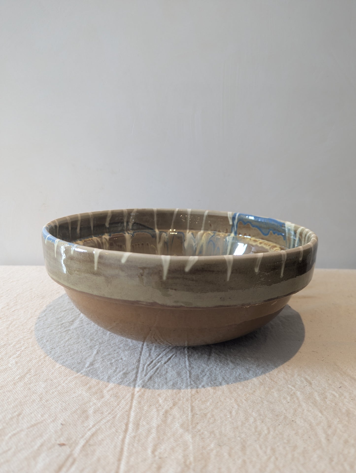XL Hand-Painted Bowl in Chicory