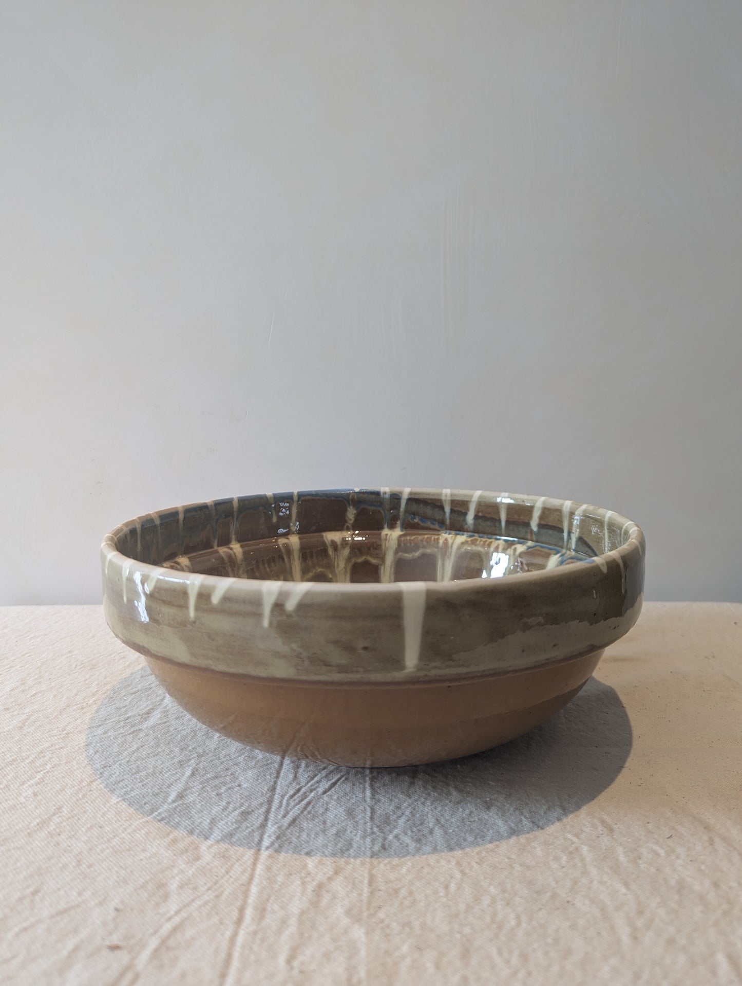 XL Hand-Painted Bowl in Squid