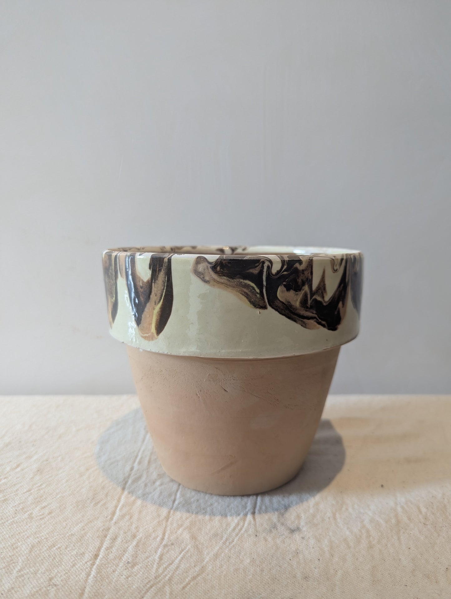 Hand-Painted Flower Pot