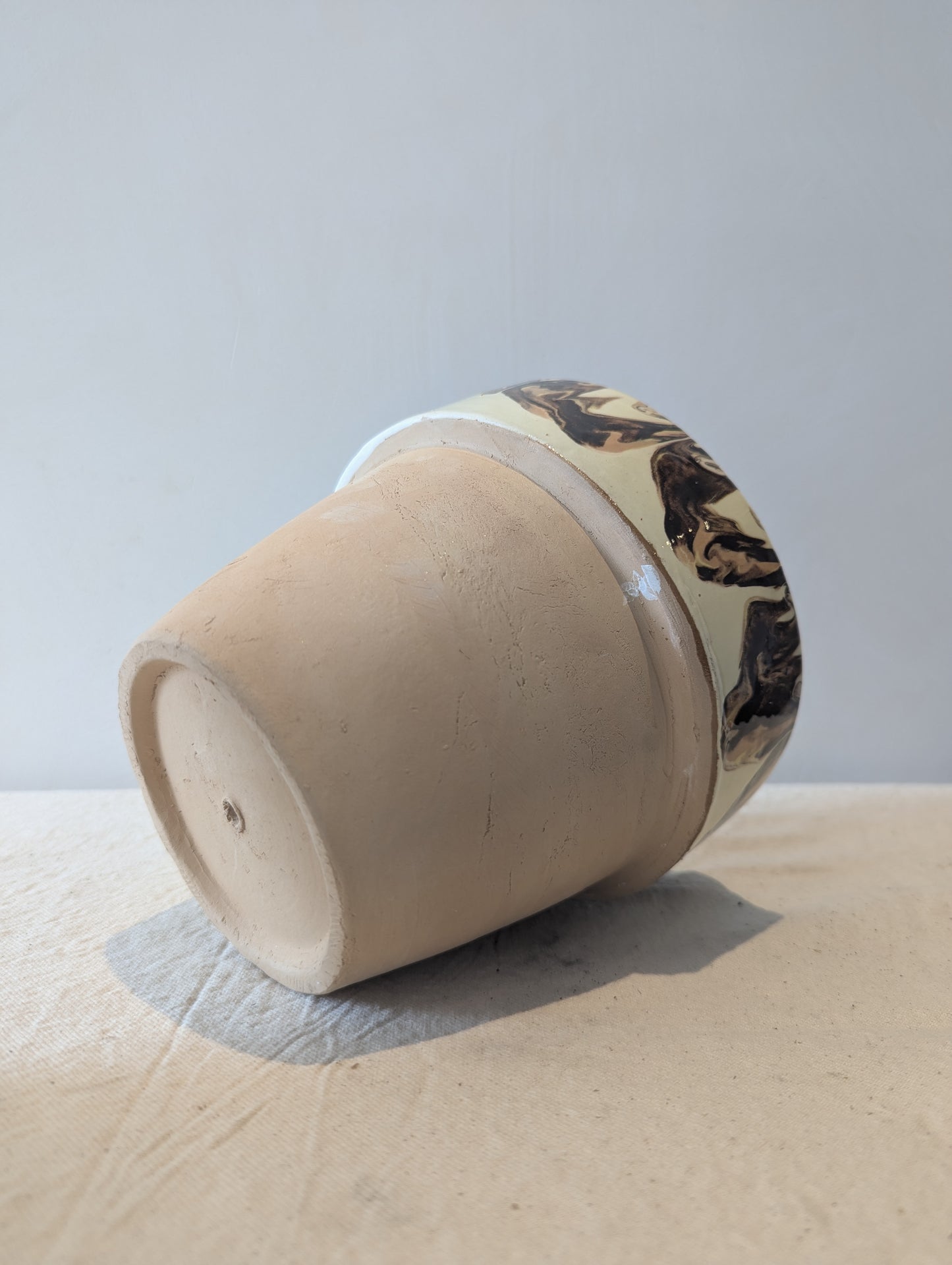 Hand-Painted Flower Pot