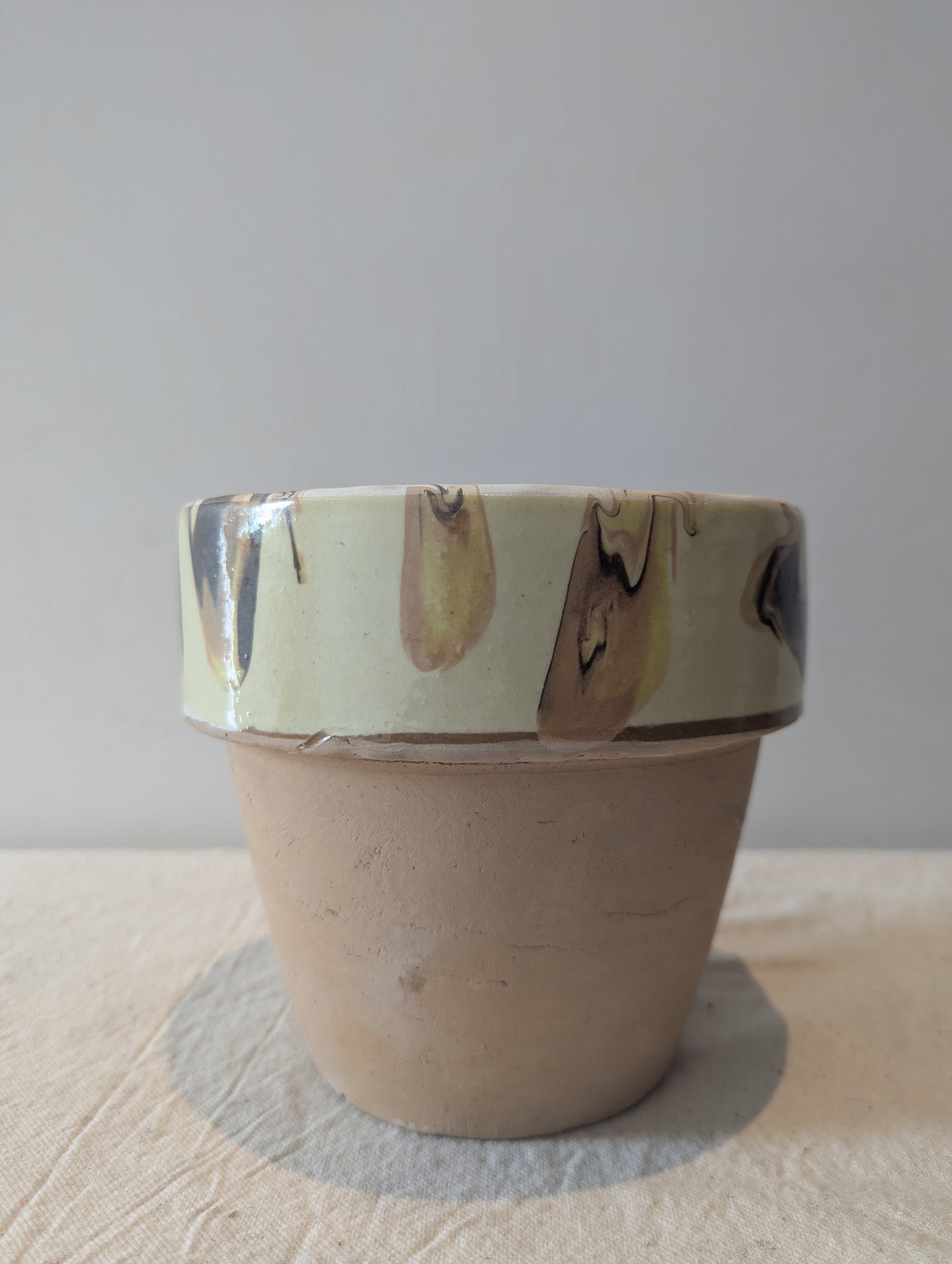Hand-Painted Flower Pot