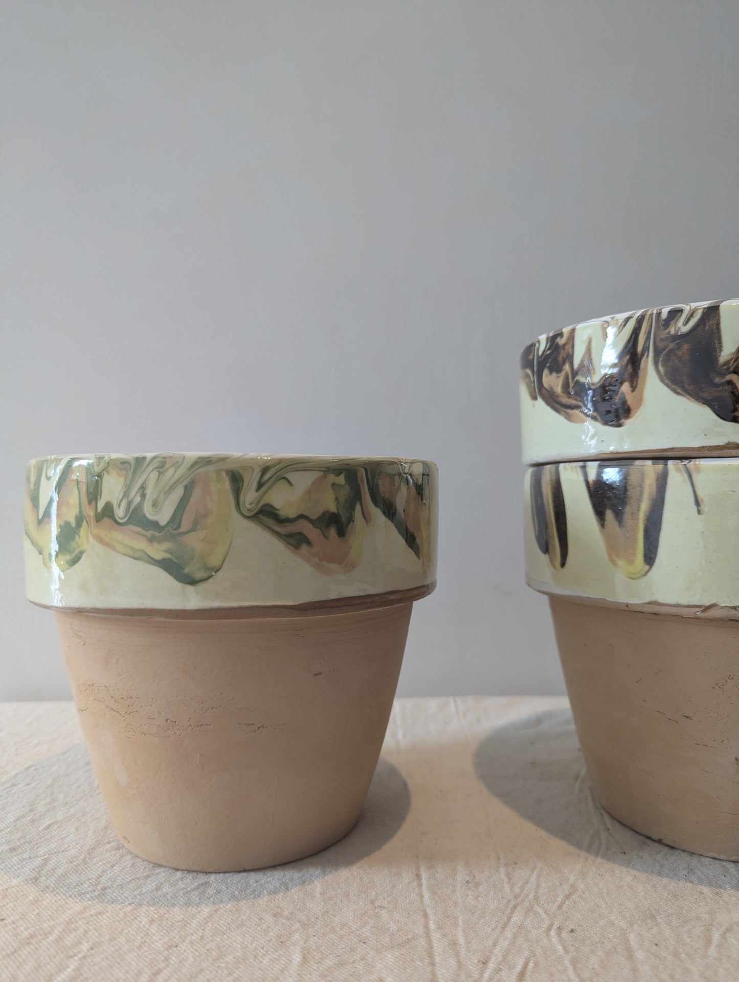 Hand-Painted Flower Pot
