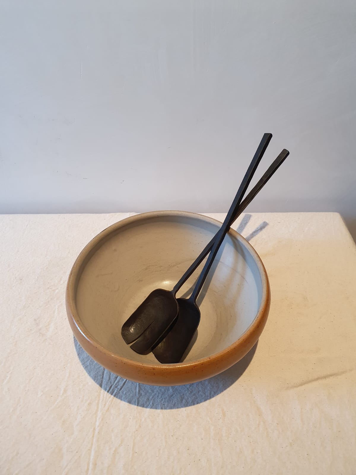 Forged Black Salad Servers