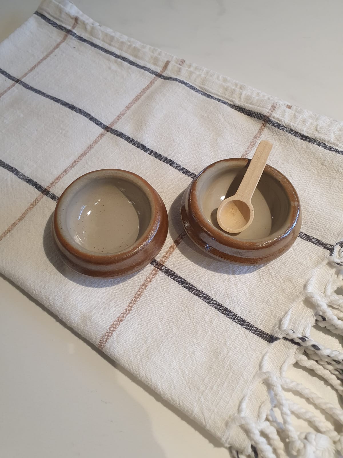 Terracotta Salt & Pepper Pinch Pots