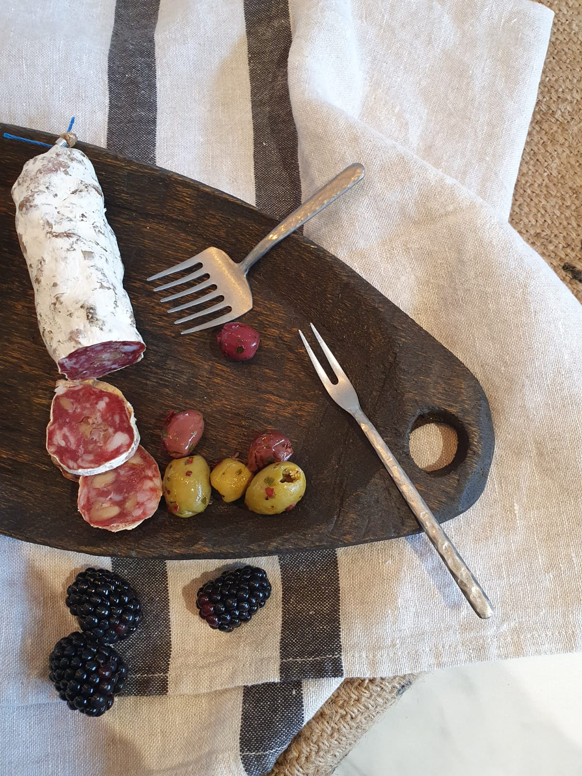 Stonewashed Antipasti Fork
