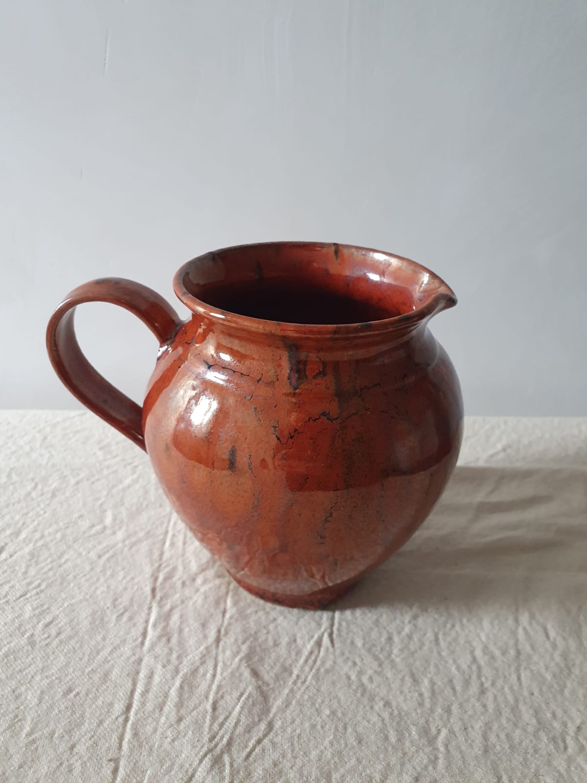 Lava Glaze Pottery Jug