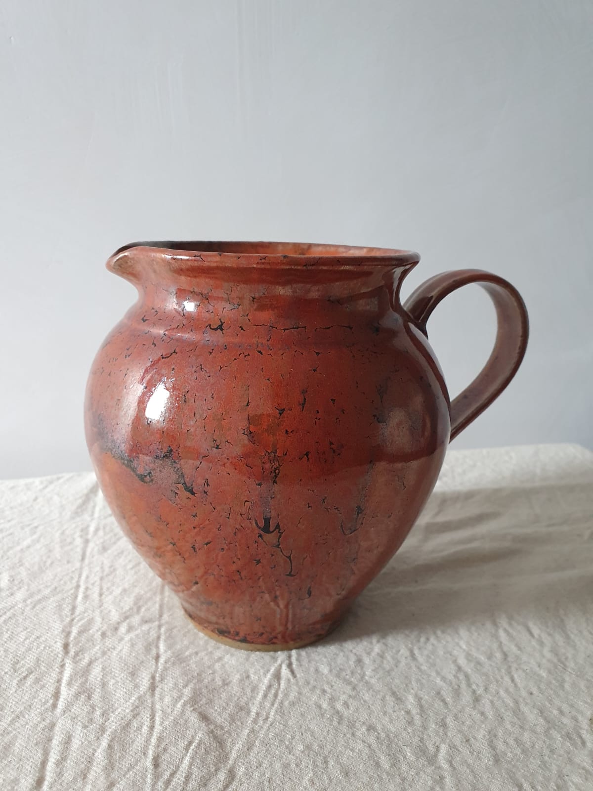 Lava Glaze Pottery Jug