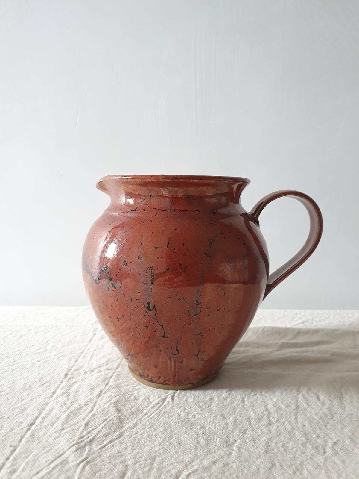 Lava Glaze Pottery Jug