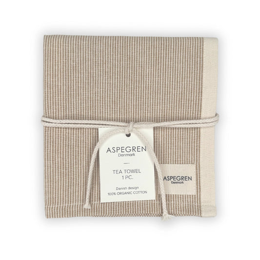 Pinstripe Goldenspice Tea Towel
