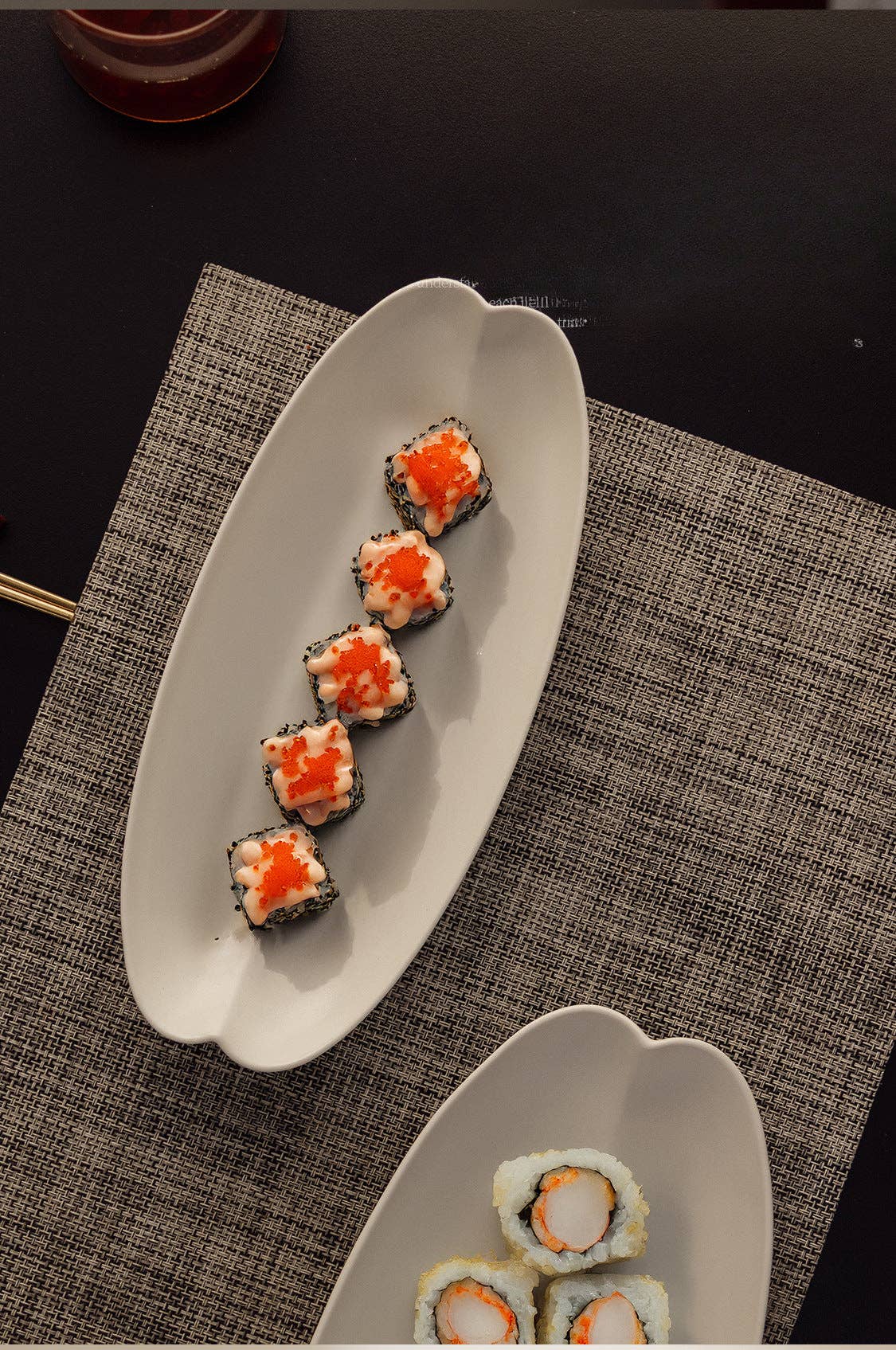 Long Kwai Kou Plate | Matte Beige