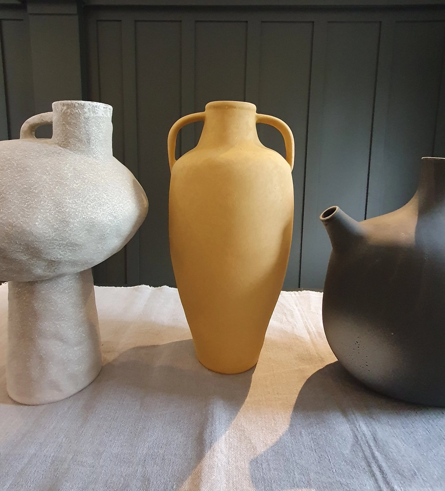 Portugal Pottery Mustard Urn