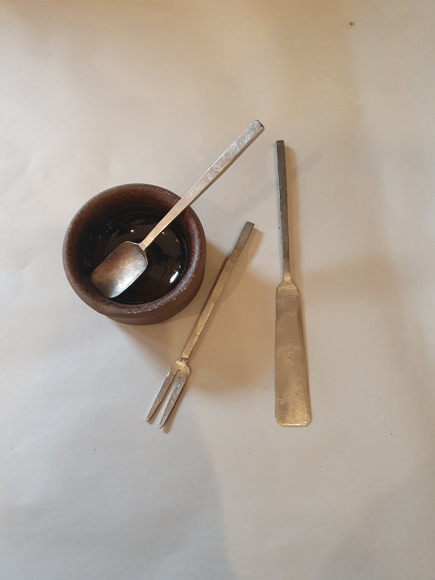 Forged Pewter Cruditè Set