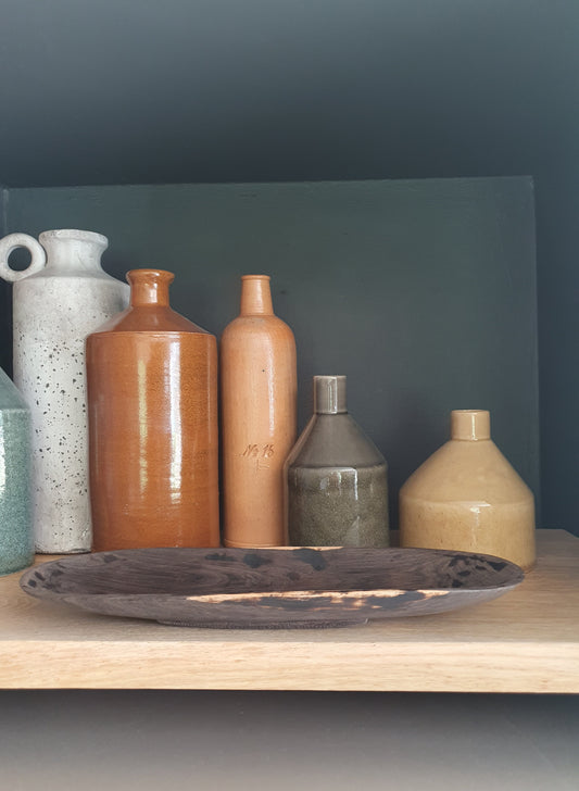 African Carved Wooden Tray