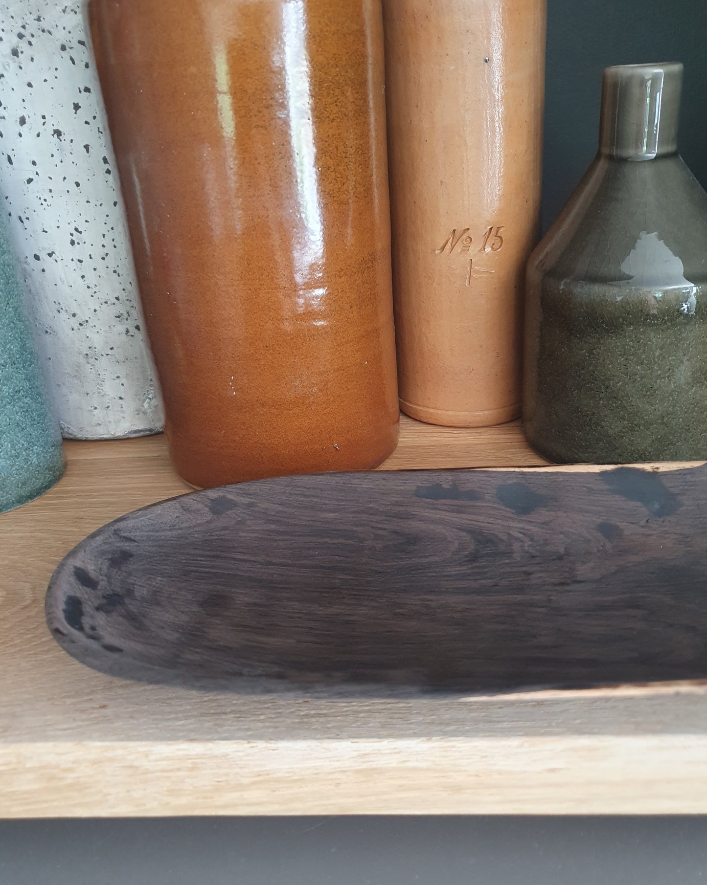 African Carved Wooden Tray