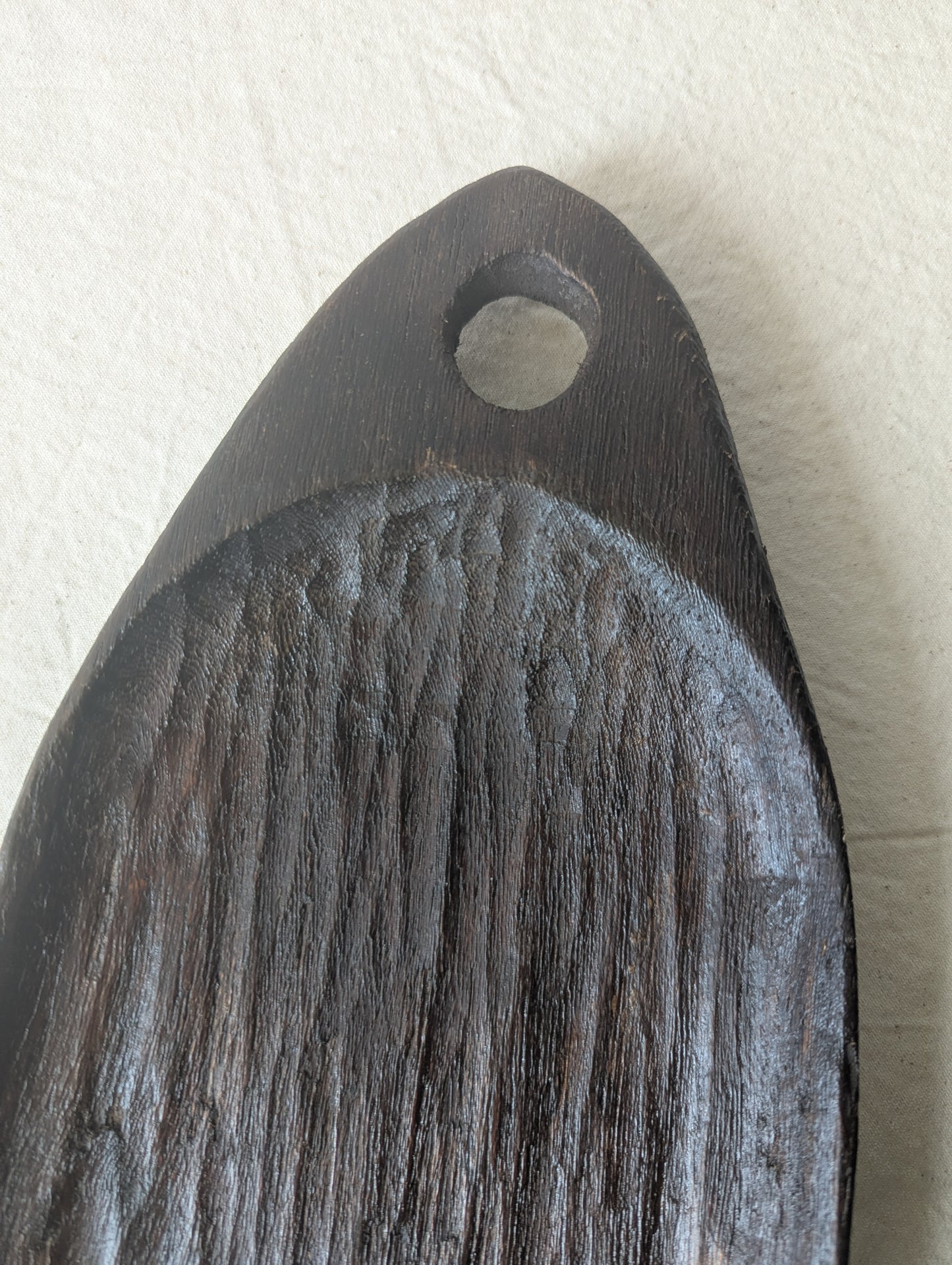 Dark Wooden Carved Tray
