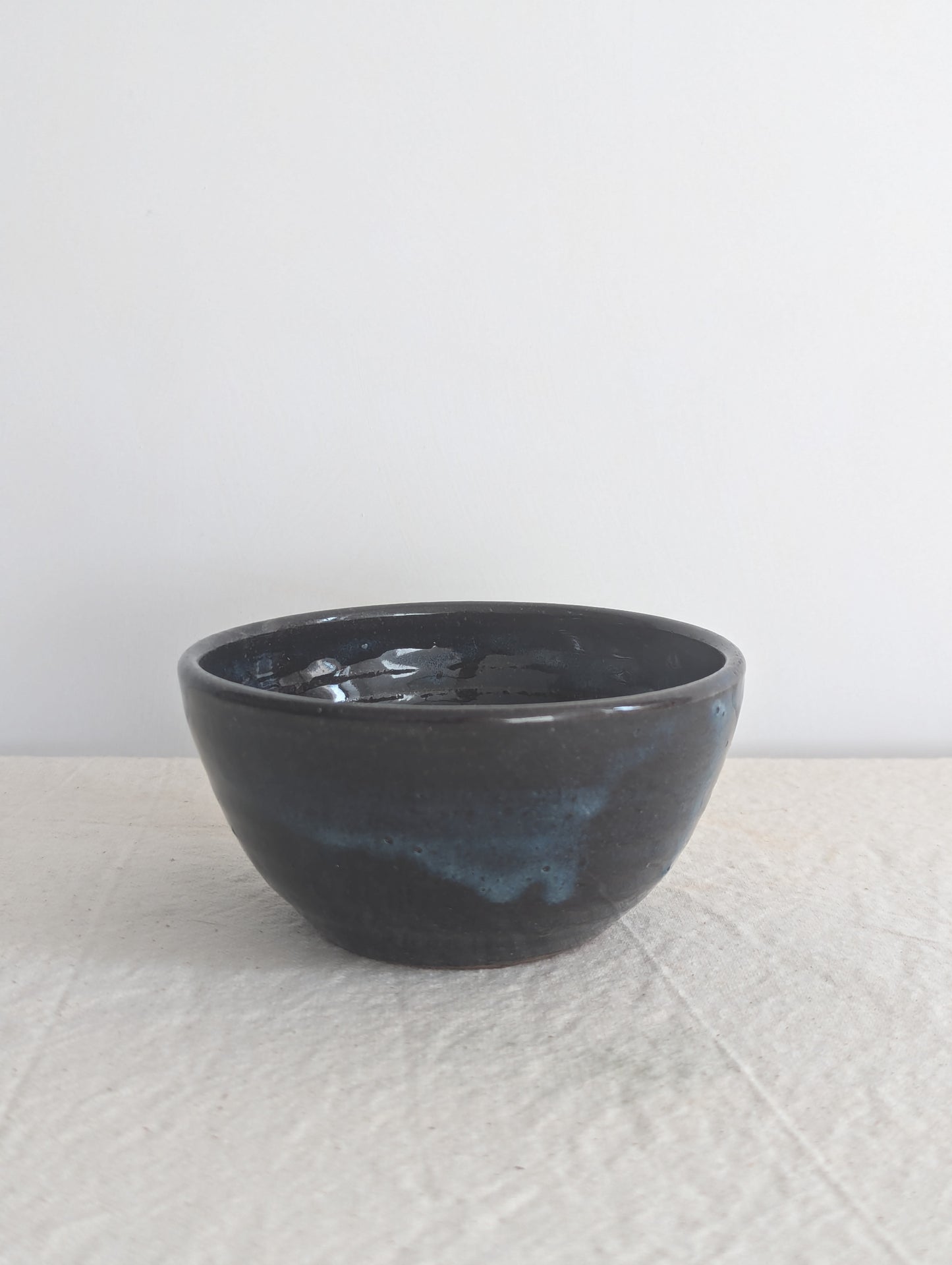 Navy Pottery Bowl