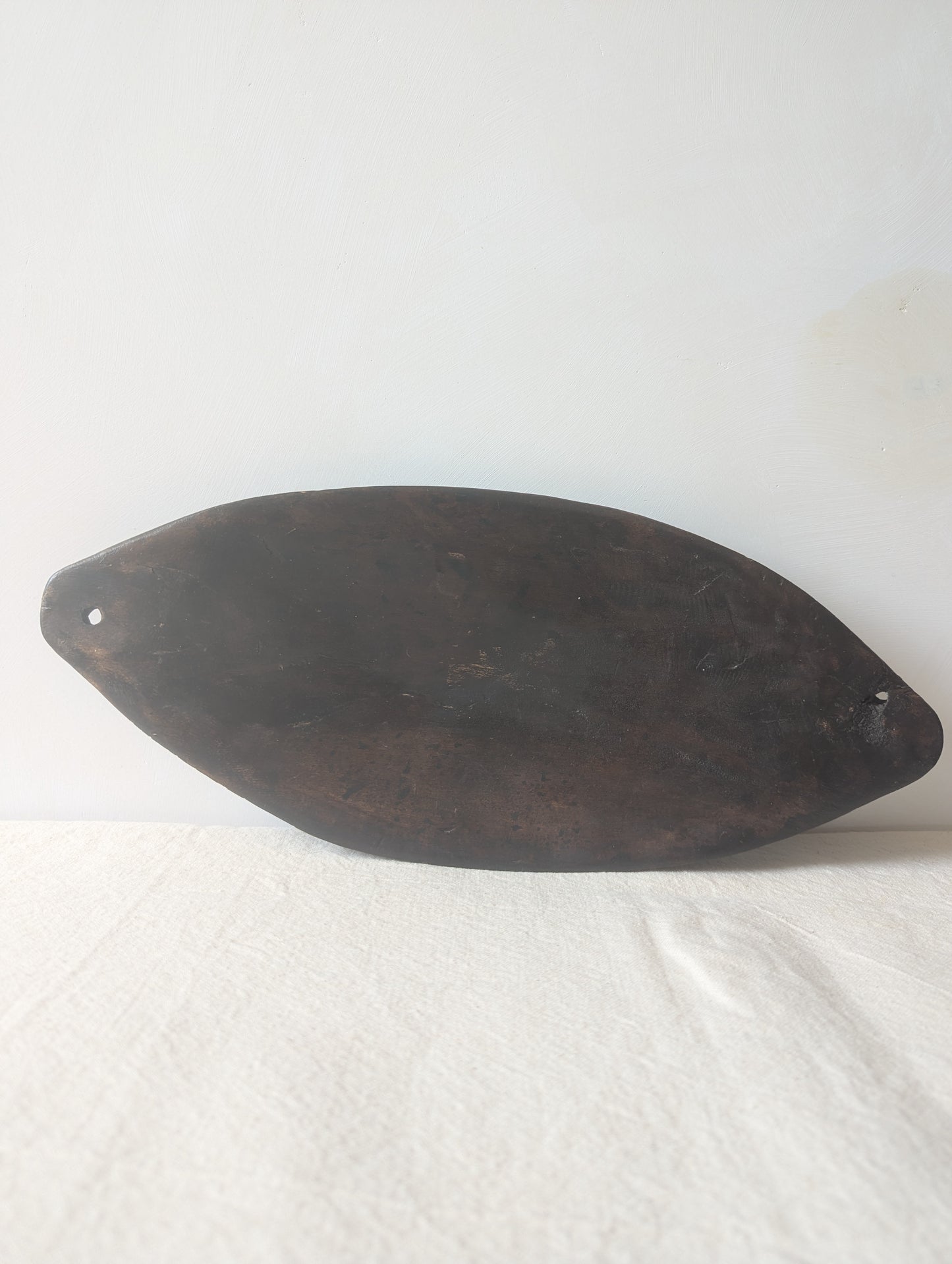 Dark Wooden Carved Tray