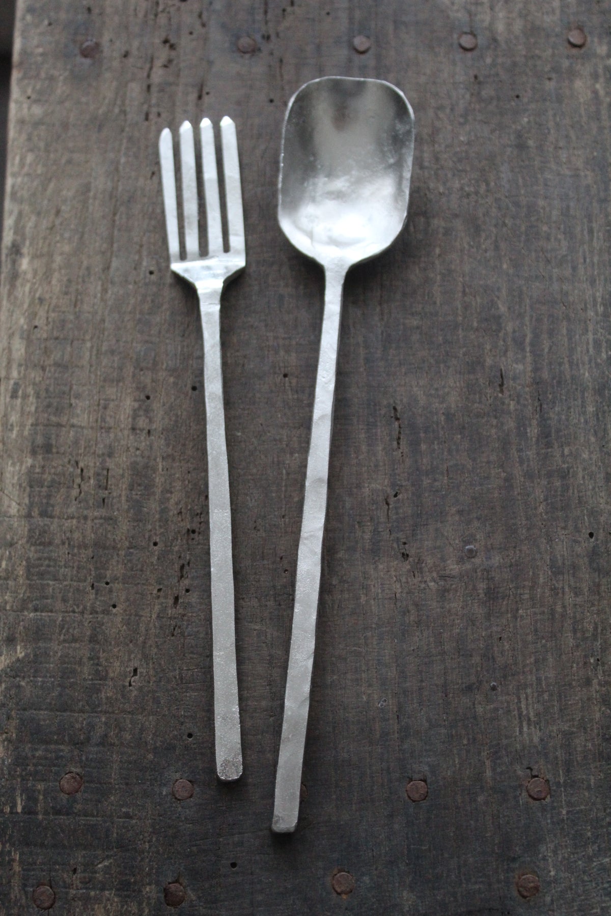 Forged Pewter Serving Set | 2 Piece