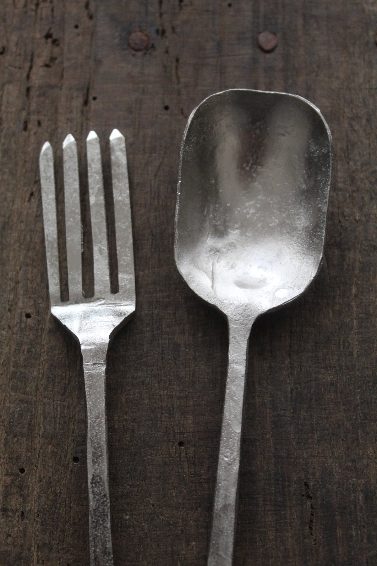 Forged Pewter Serving Set | 2 Piece