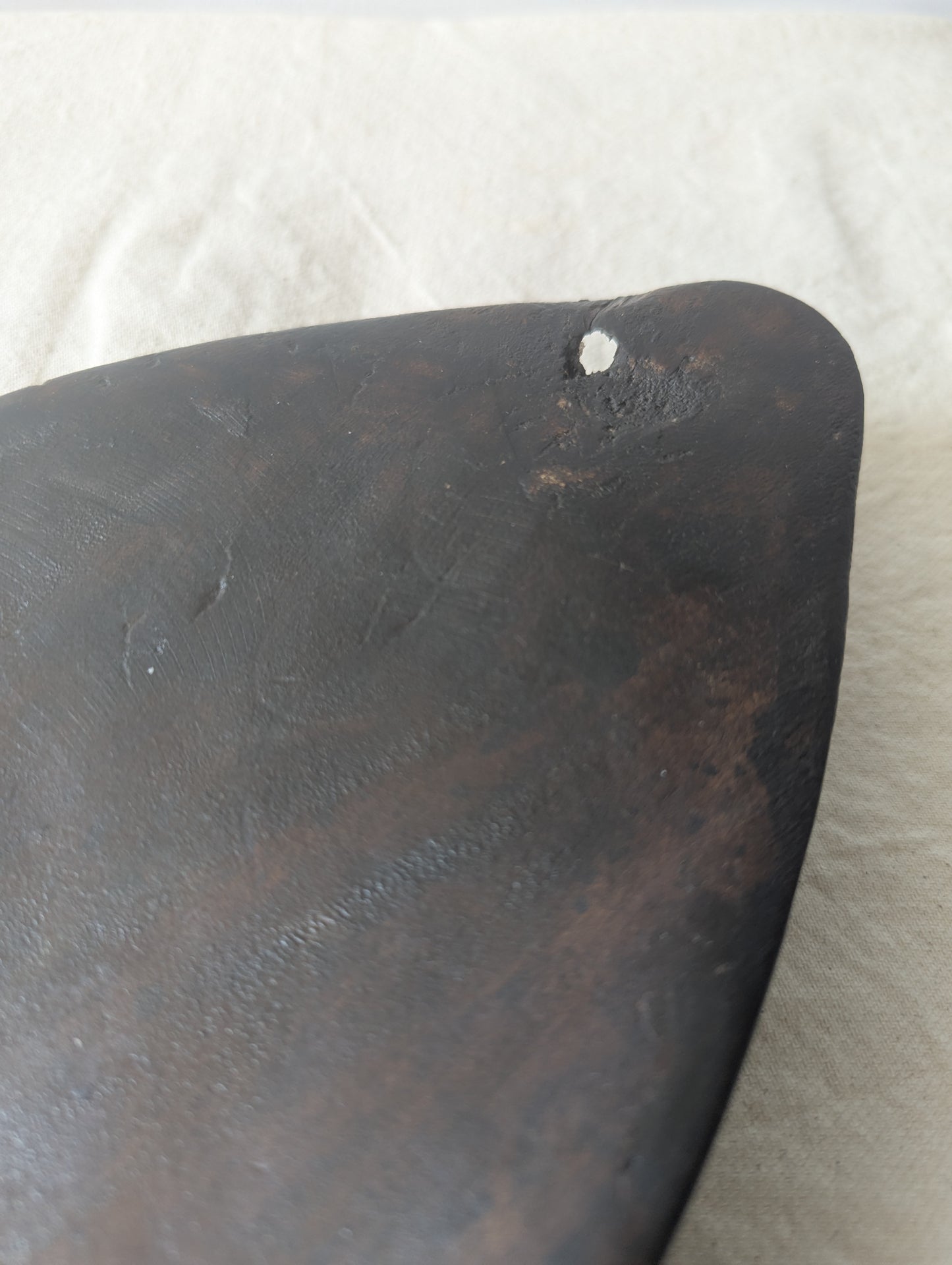 Dark Wooden Carved Tray