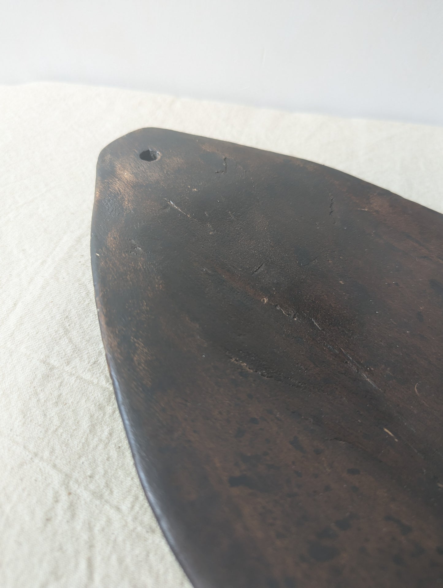 Dark Wooden Carved Tray