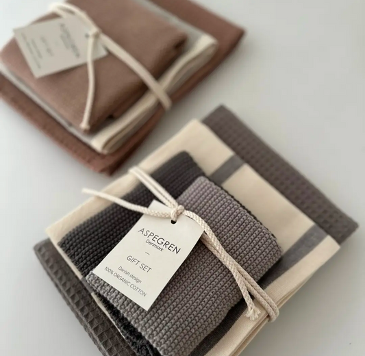 Charcoal Strada Kitchen Textile | Gift Set