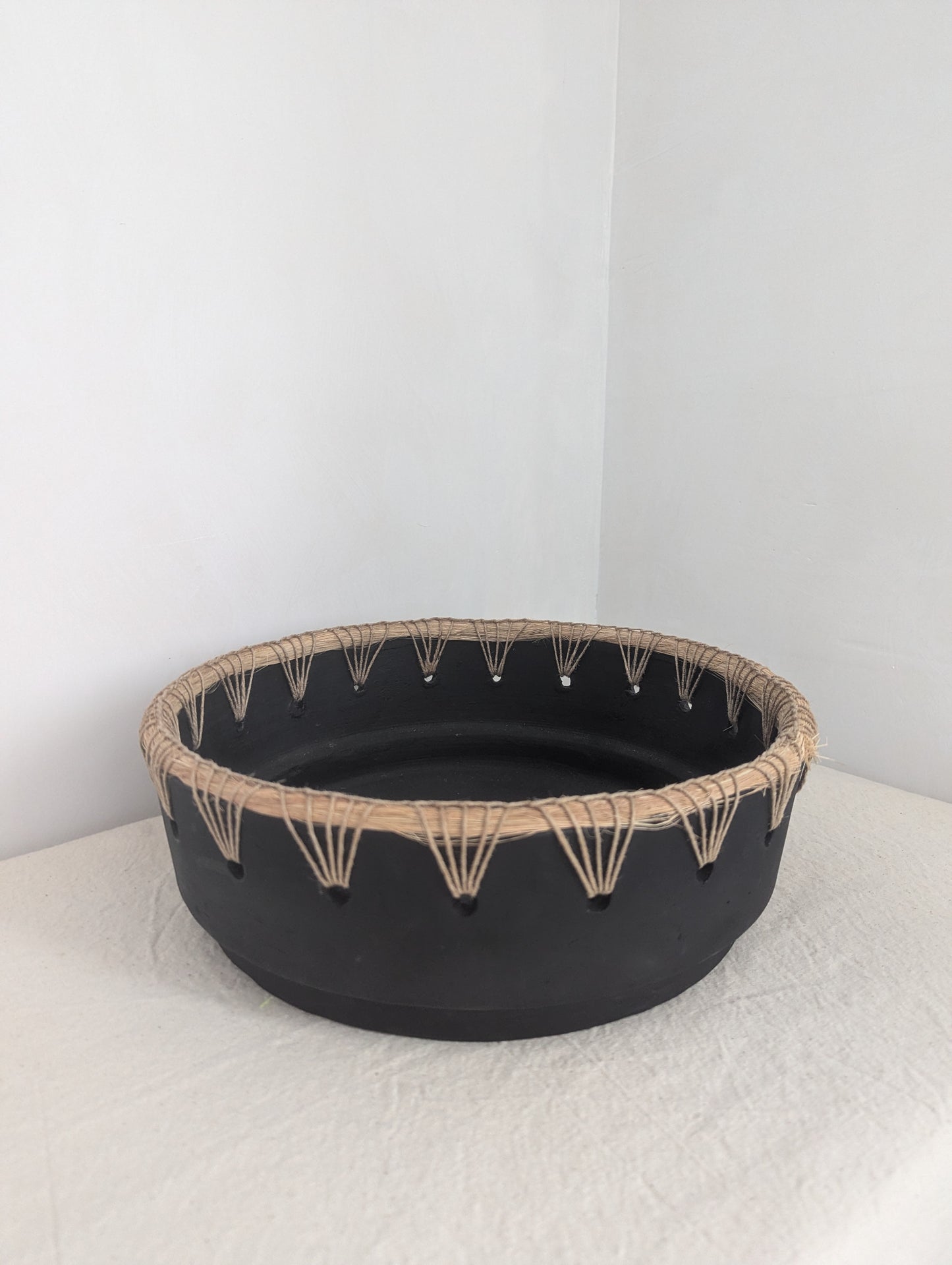 Black Woven Display Bowl